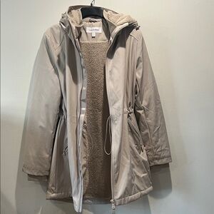 Calvin Klein Women's Beige Utility Jacket